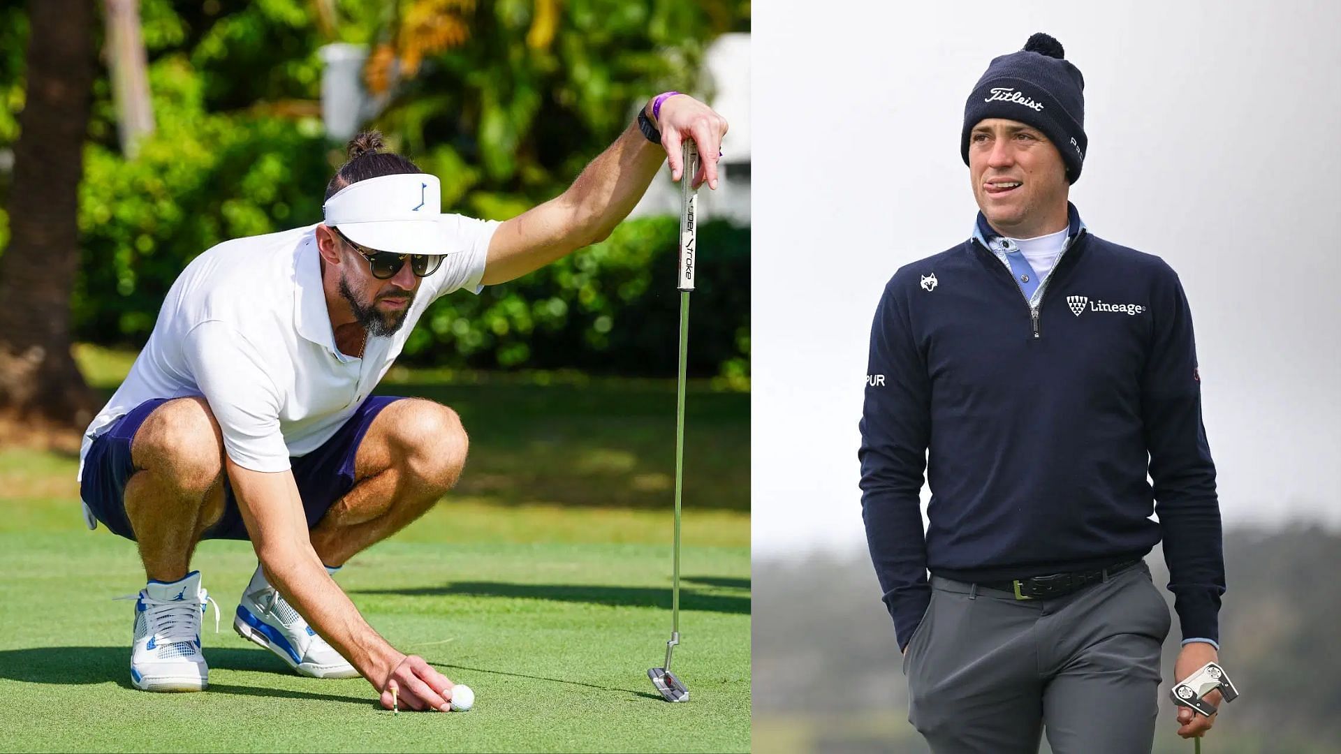  Michael Phelps and Justin Thomas will tee off at 2025 WM Phoenix Open Annexus Pro-Am pairings (Images via Getty)