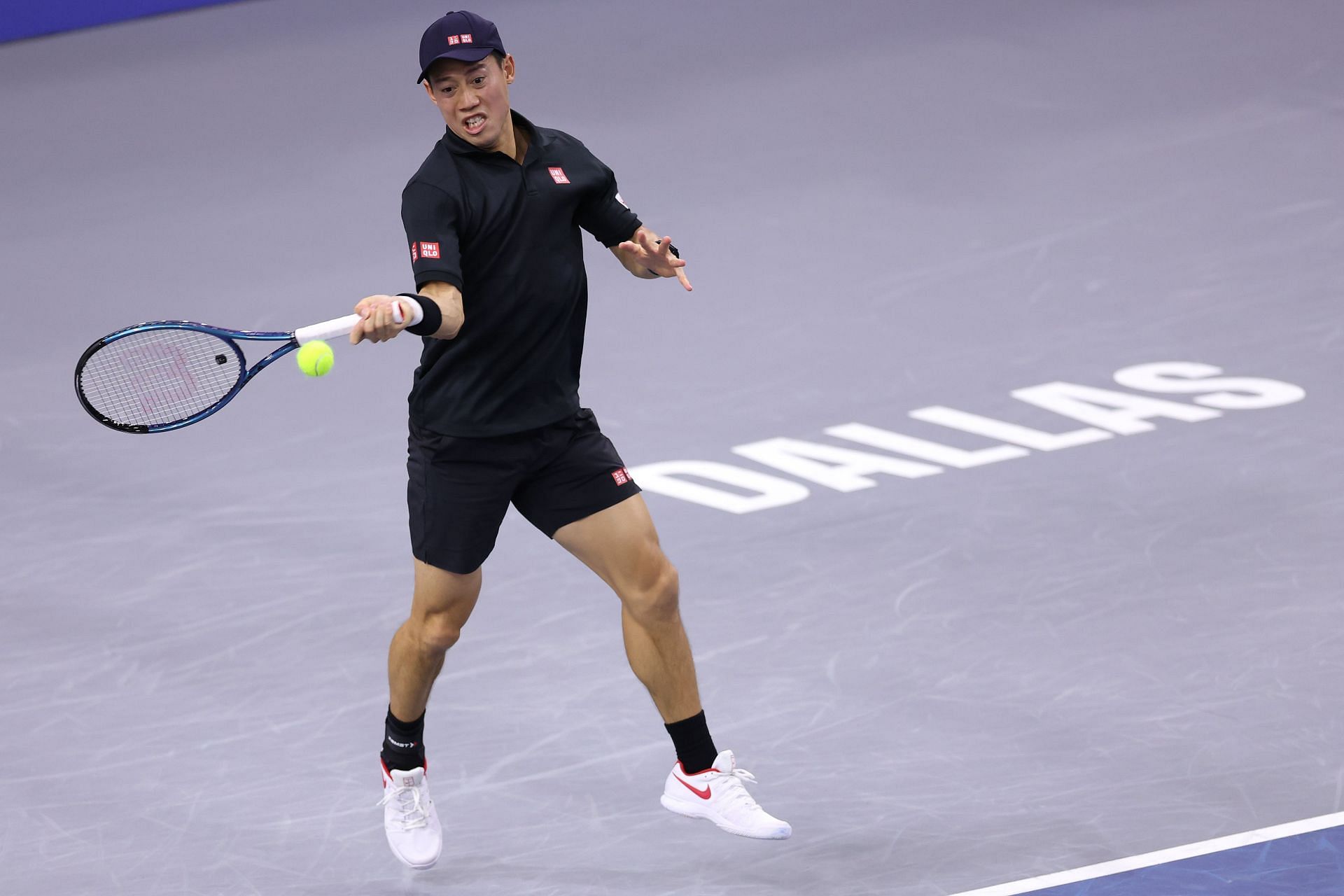 Kei Nishikori in action at the Dallas Open (Image Source: Getty)