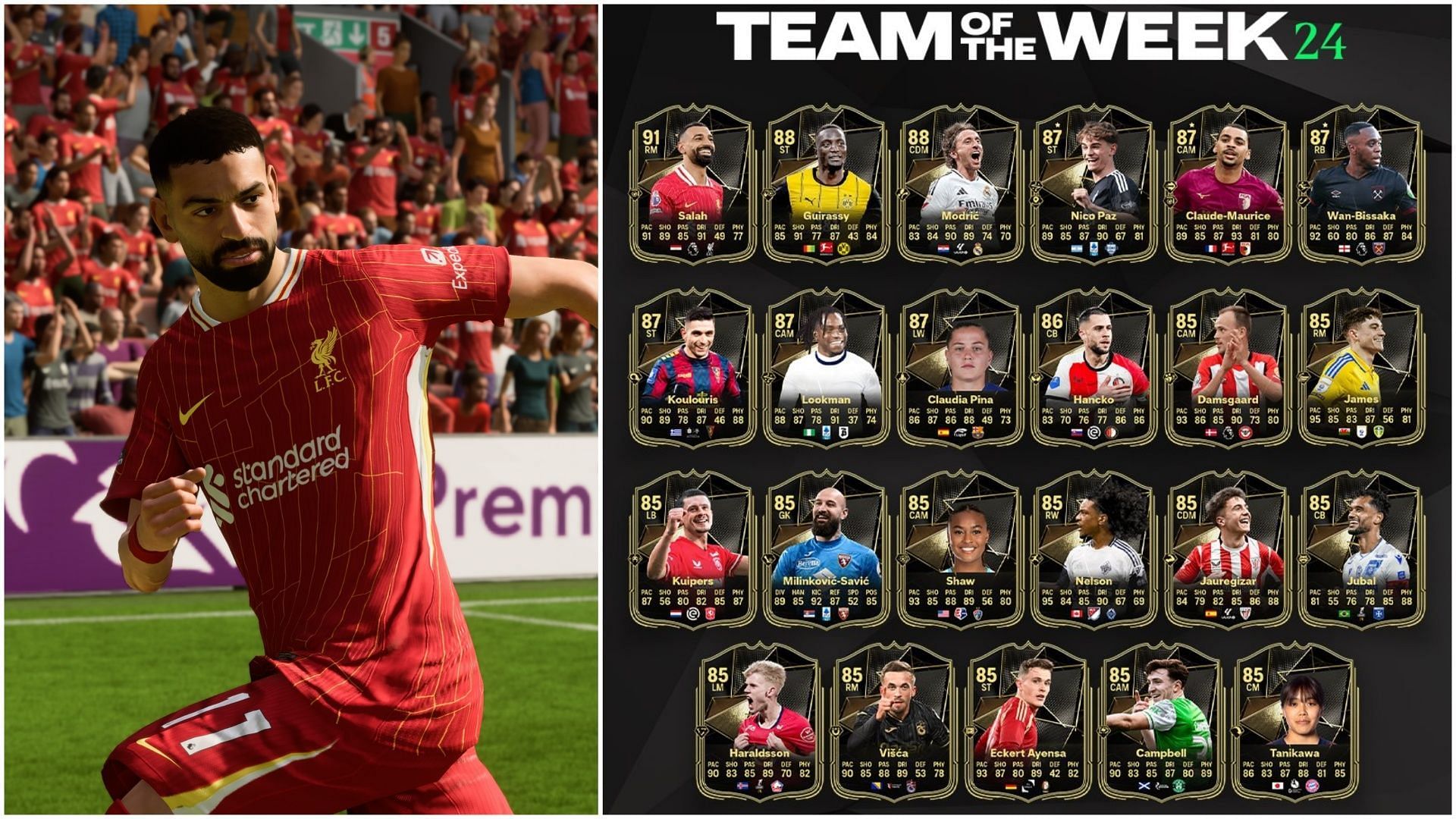 TOTW 24 is now live (Images via EA Sports)