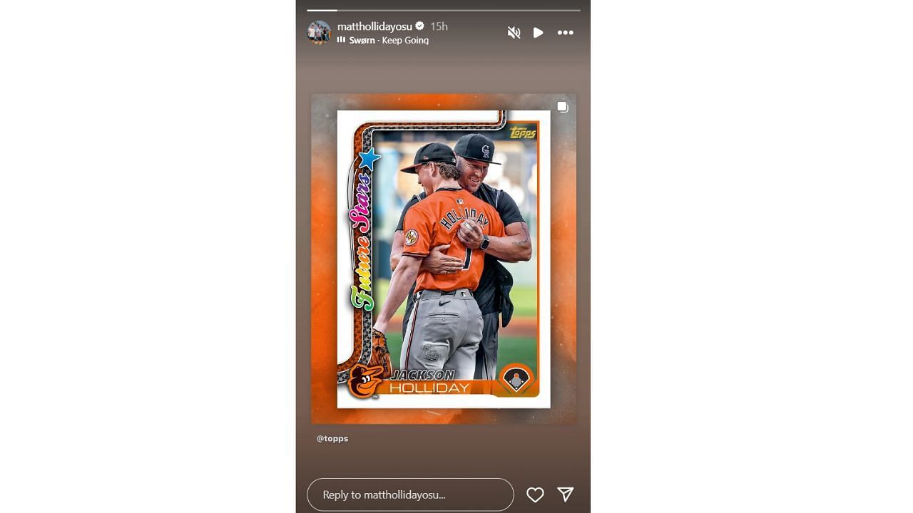 Matt Holliday&#039;s Instagram story