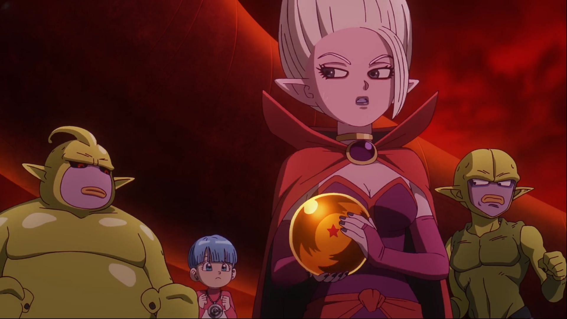 Arinsu, Duu, Kuu, and Bulma in Dragon Ball Daima episode 17 (Image via Toei Animation)