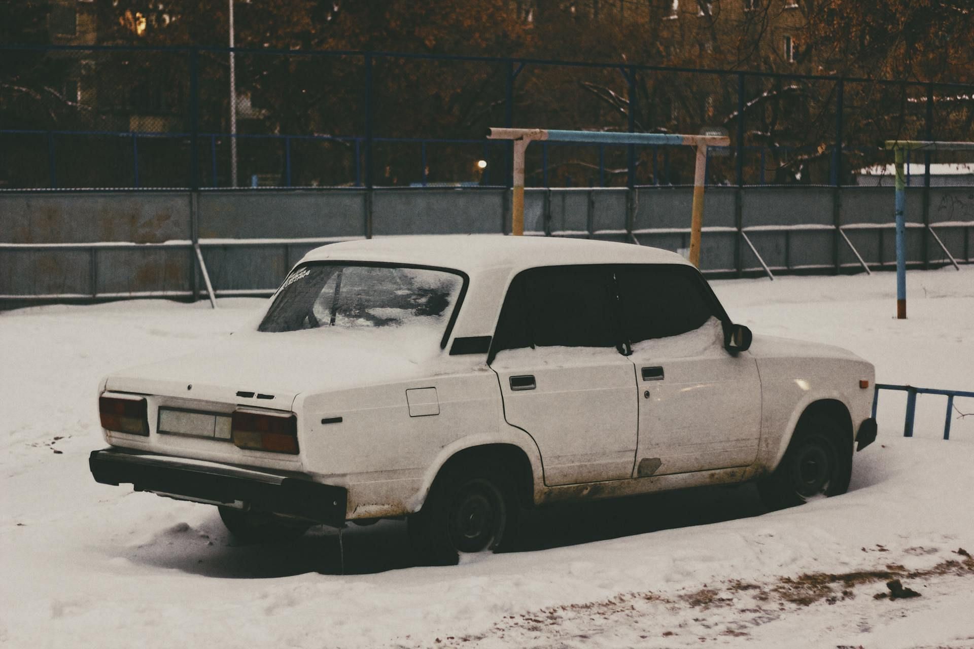 An abandoned white Ford Focus model was retrieved with Eidman&#039;s business cards (Image via Pexels)