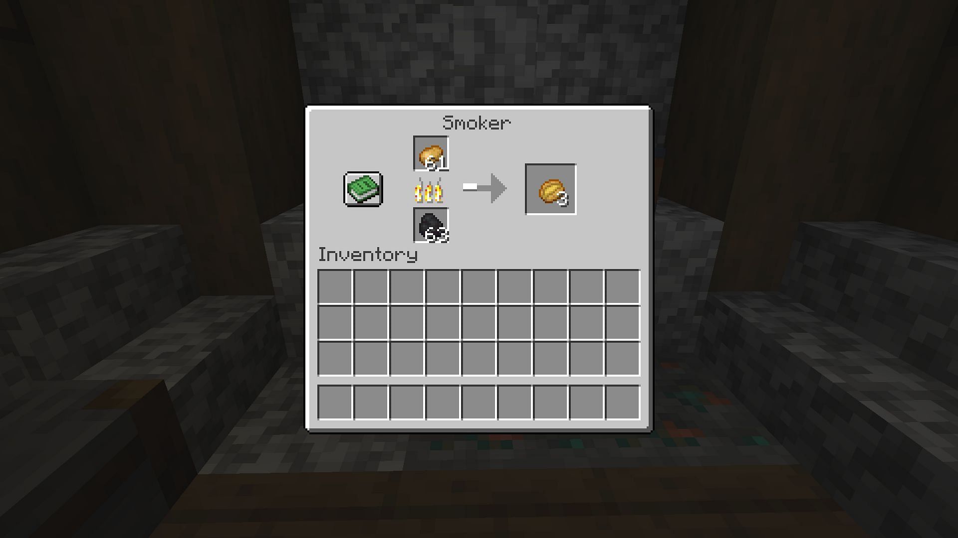 Using a smoker (Image via Mojang)