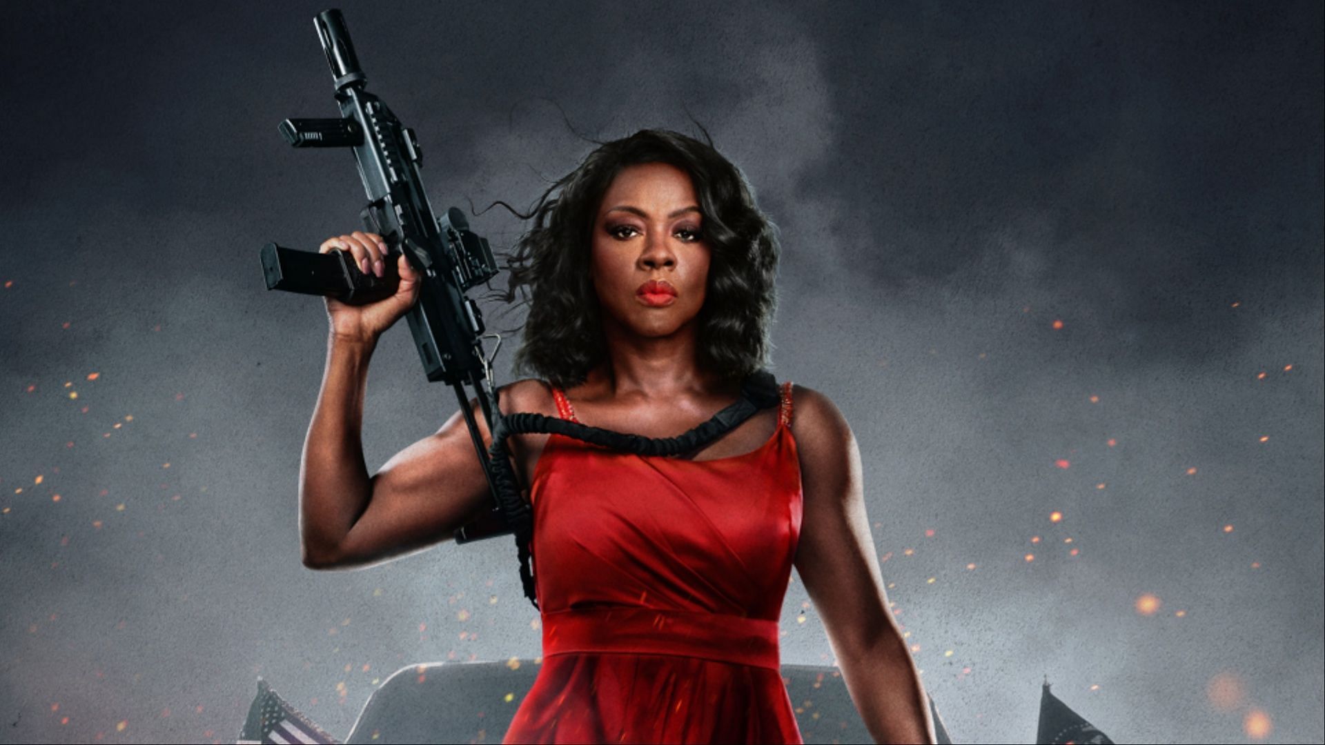 Viola Davis on the poster of the upcoming action-thriller G20 (Image via @PrimeVideo/X) 