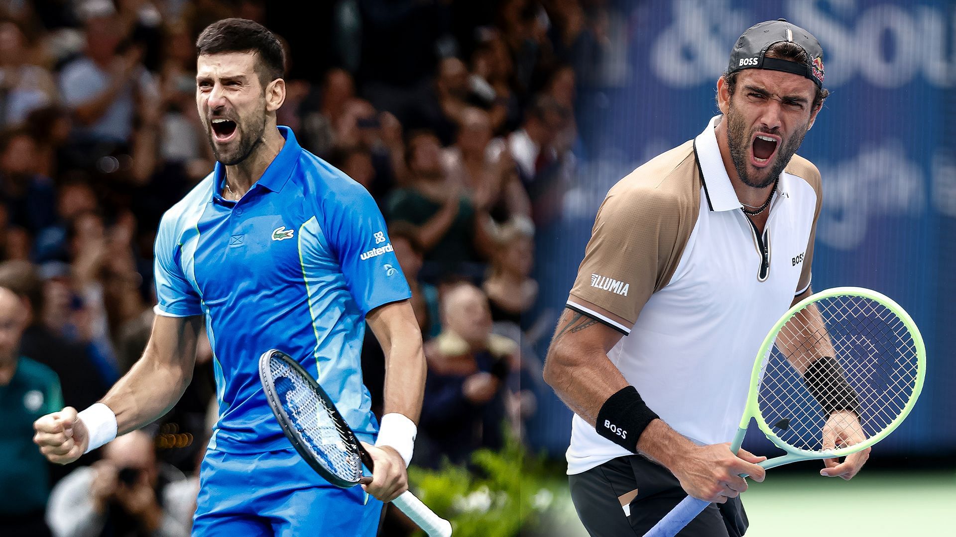 Novak Djokovic vs Matteo Berrettini is one of the first-round matches at the Qatar Open 2025. (Photos: Getty)