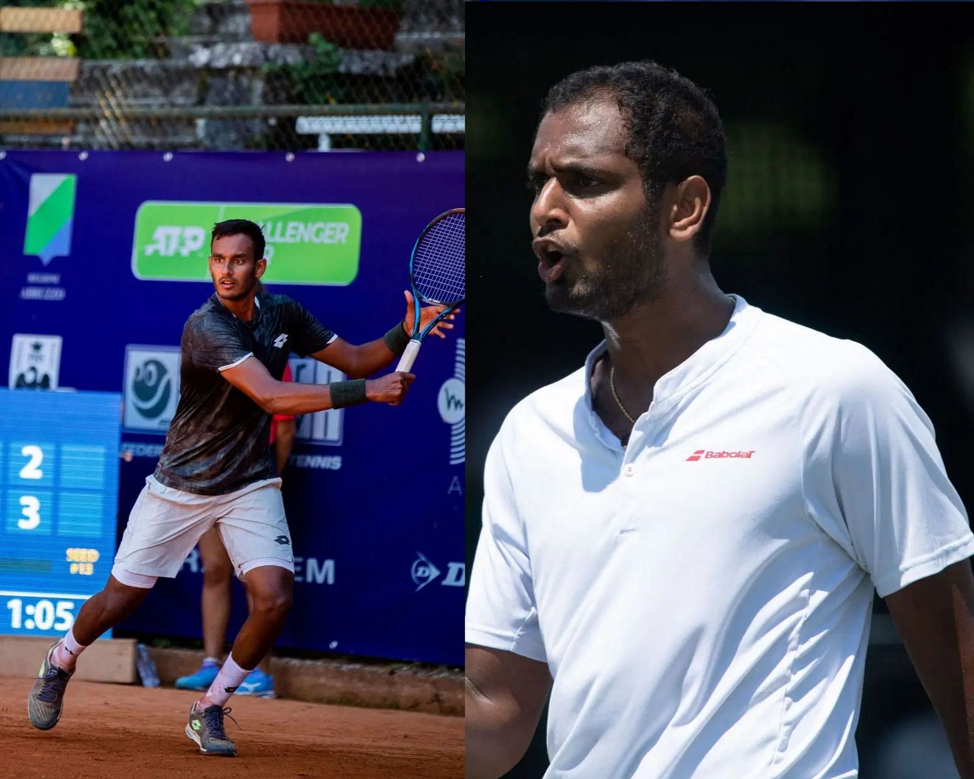 Mukund Sasikumar (left) &amp; Ramkumar Ramanathan (right) - GETTY IMAGES