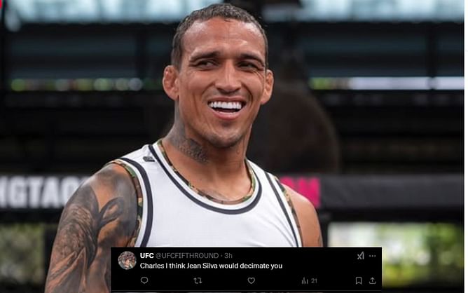 "What do you think of Jean Silva champ?" - Fans react as Charles Oliveira urges fans to watch "great card" UFC Seattle