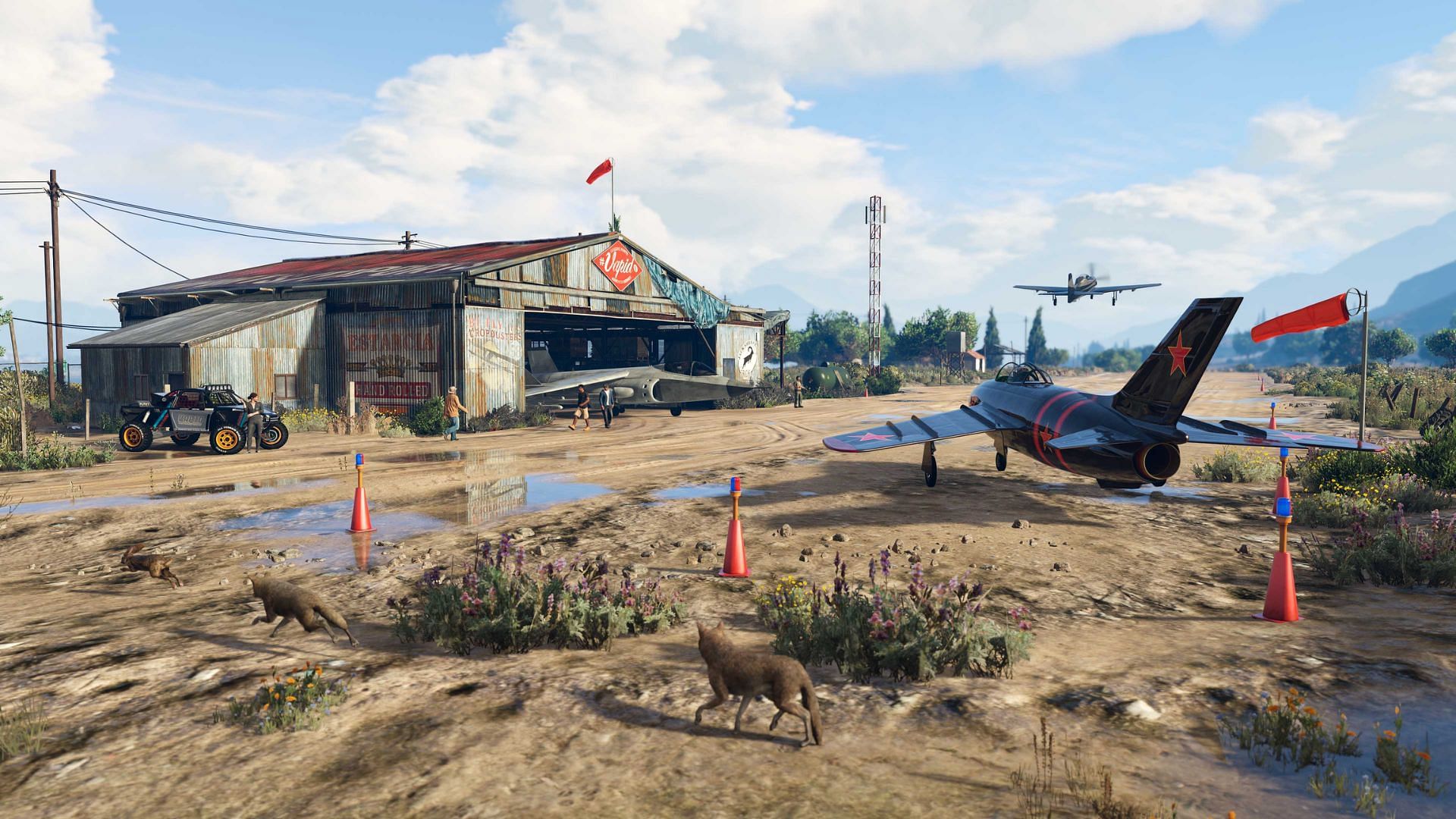 A promotional picture of the GTA 5 Online Oscar Guzman Flies Again content (Image via Rockstar Games)