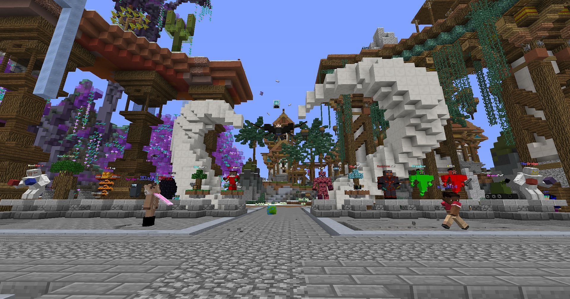 BlocksMC is a very welcoming server (Image via Mojang Studios)