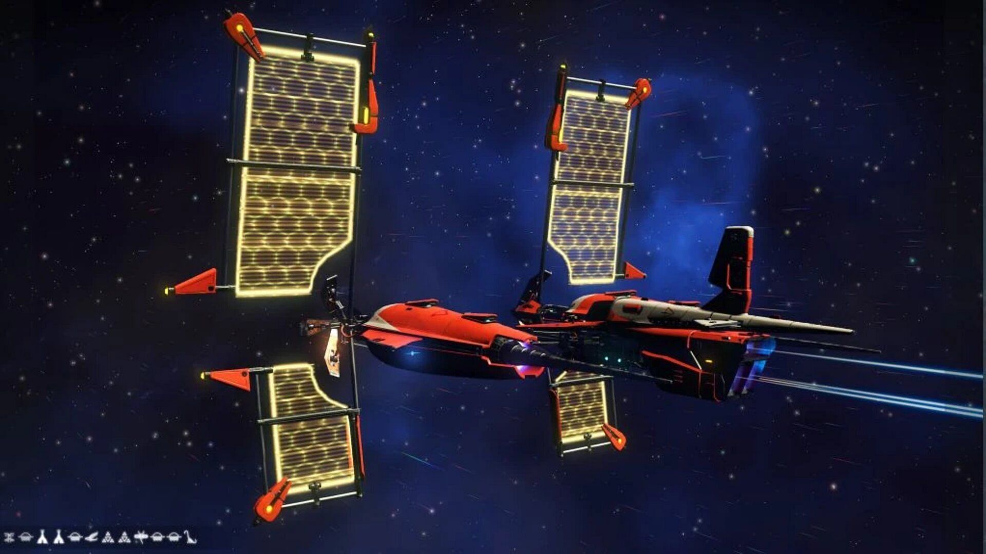 Solar ship type in No Man&#039;s Sky (Image via Hello Games)