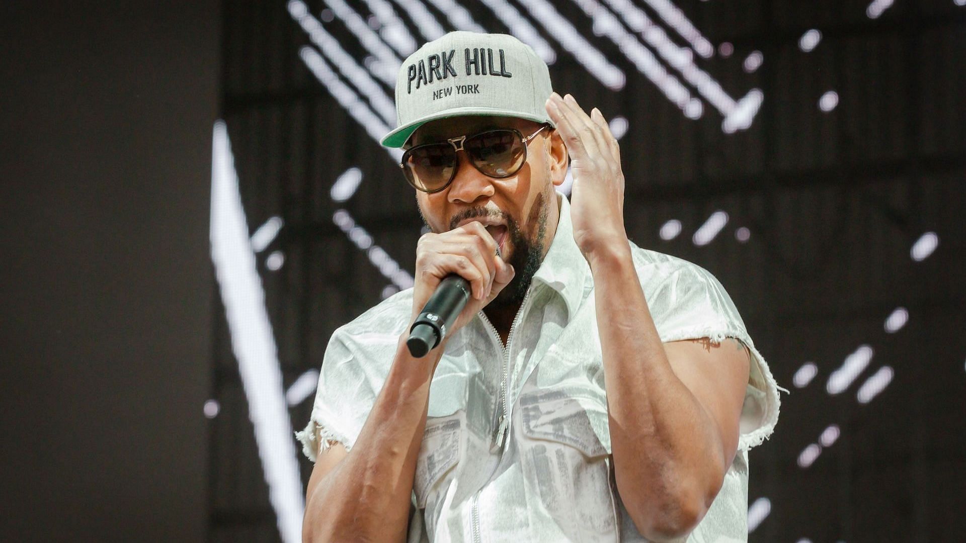 Rapper RZA of Wu-Tang Clan performs live on stage during a concert at the Parkbuehne Wuhlheide on June 5, 2023, in Berlin, Germany. (Image via Getty/Frank Hoensch)