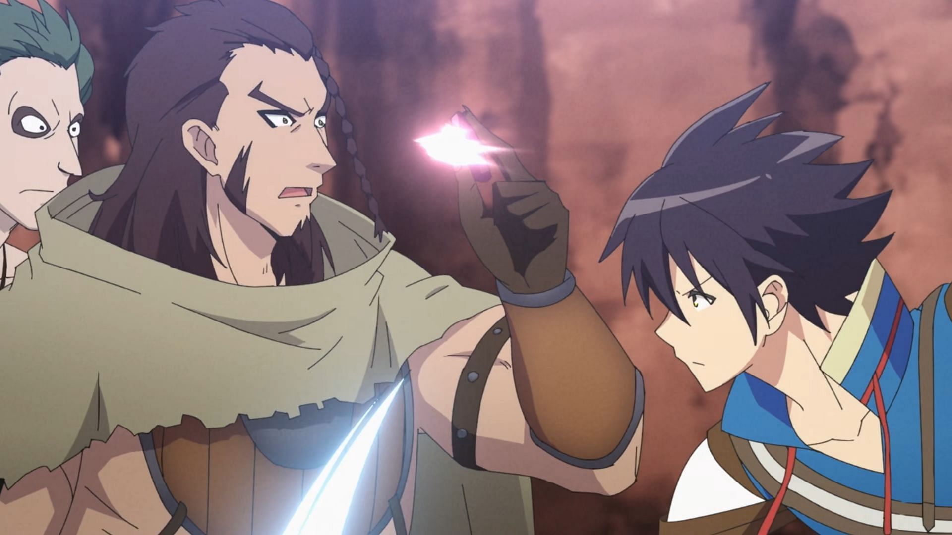 Kazuhiro quickly confronts the bandits in Welcome to Japan, Ms. Elf! episode 5 (Image via ZERO-G)