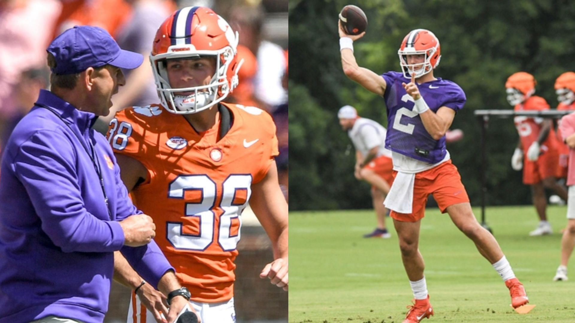 Clemson coach Dabo Swinney and his Tigers team