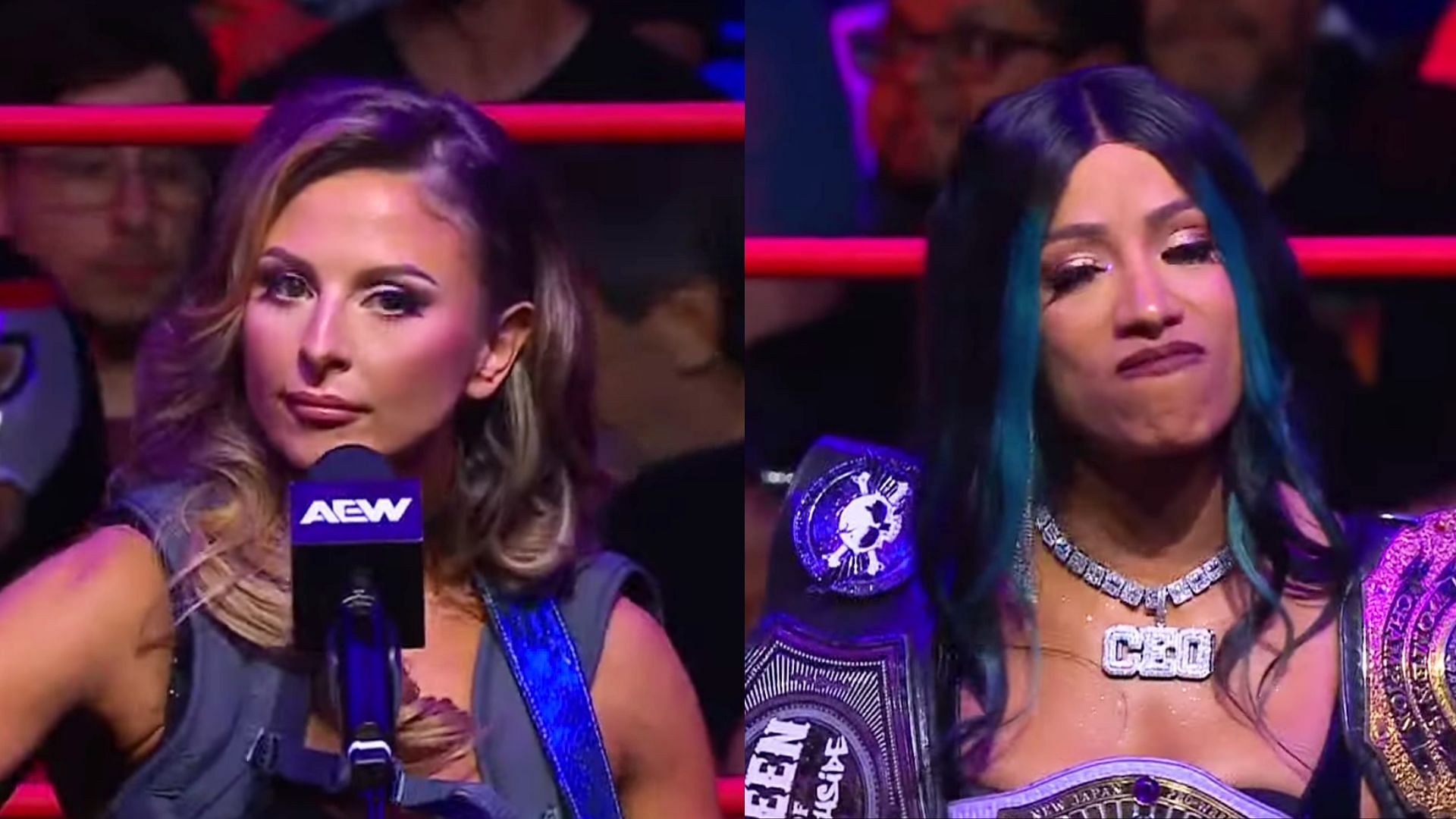 Harley Cameron (Left) and Mercedes Mone (Right) (Image via AEW YouTube) 