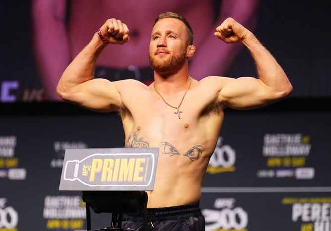 Ex-UFC star shares three-word reaction to Justin Gaethje's viral takedown defense clip