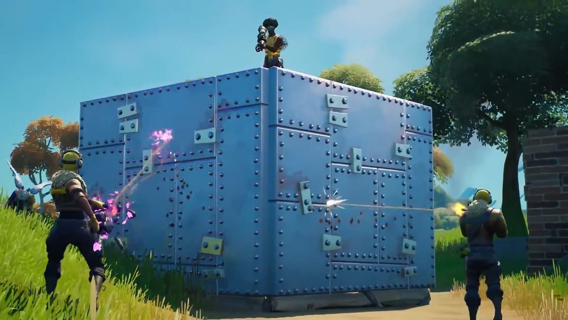 A new Armored Wall is coming next season according to a Fortnite leak (Image via Epic Games)