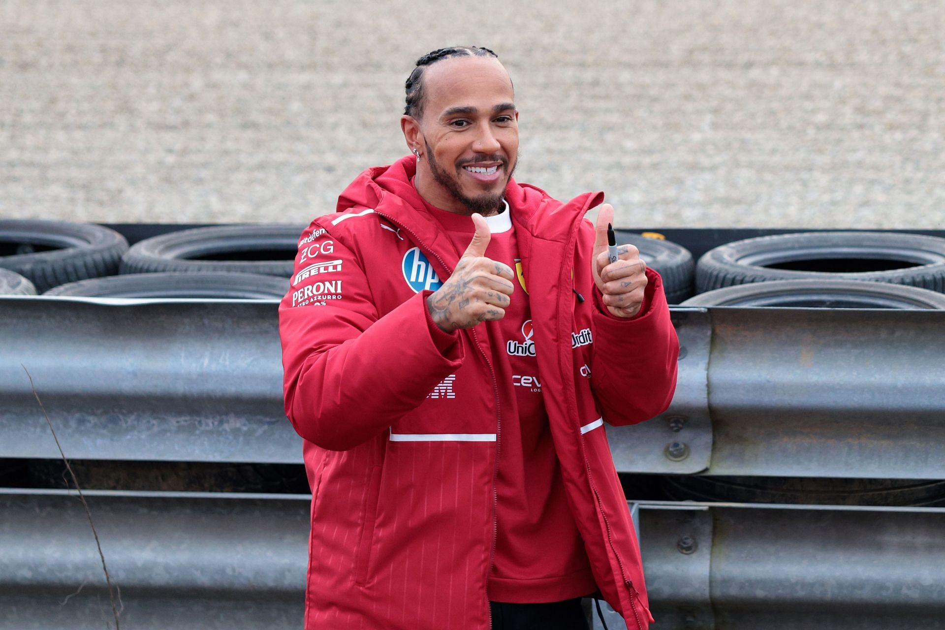 Charles Leclerc and Lewis Hamilton Test For Ferrari - Source: Getty