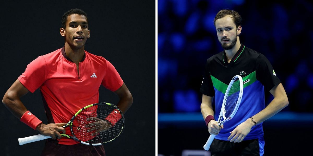 Daniil Medvedev and Felix Auger-Aliassime will meet for the second time in Doha. (Photo credits: Getty)