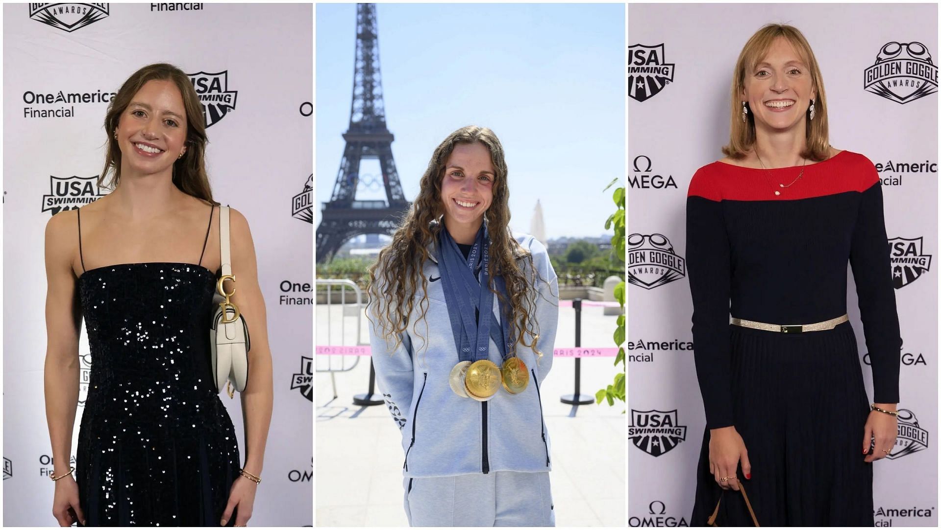 Kate Douglass, Regan Smith and Katie Ledecky