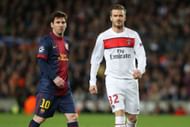 Lionel Messi and David Beckham