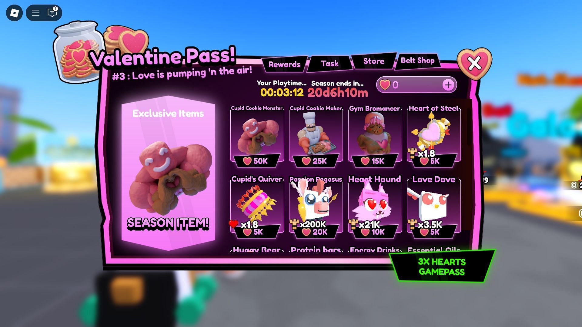 The Valentine Pass Store (Image via Roblox)