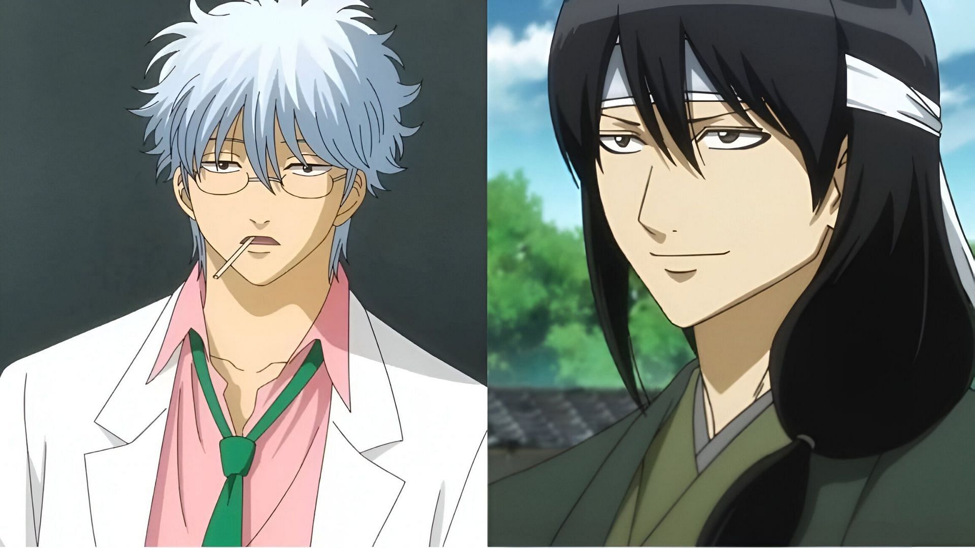 Gintoki and Katsura as seen in the anime (Image via Sunrise)