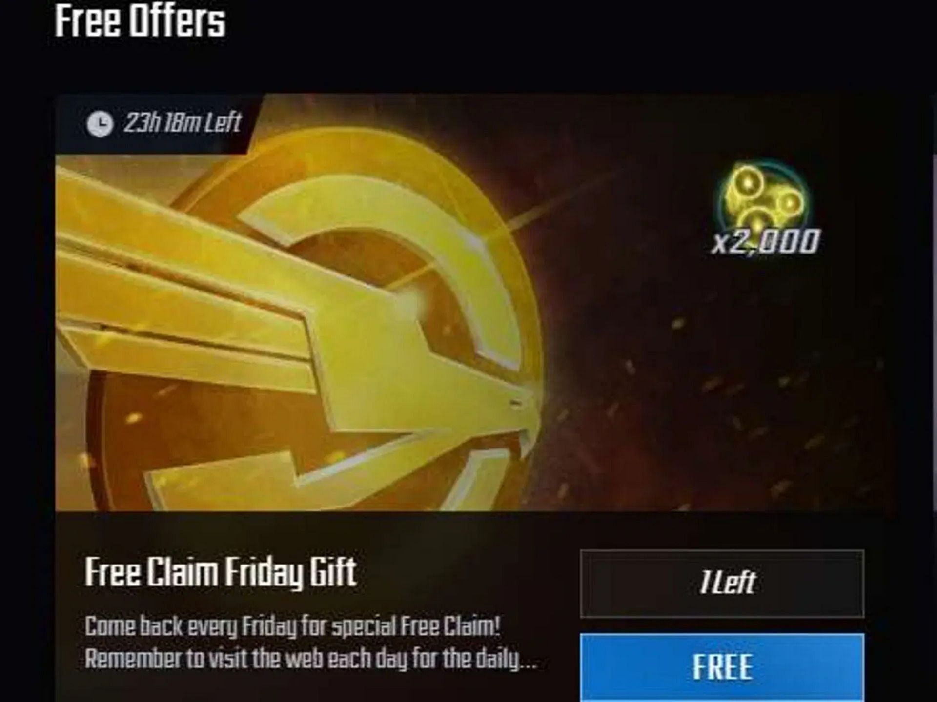 Free in-game item (Image via Scopely || FoxNext)