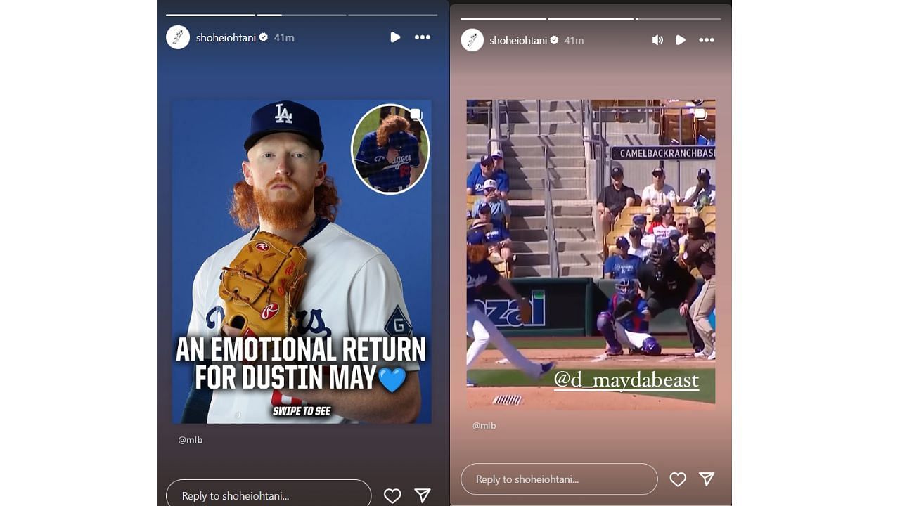 Ohtani&#039;s Instagram story