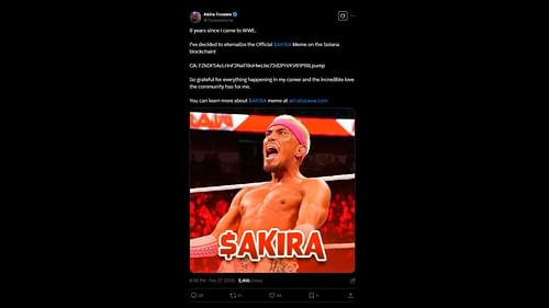 Tweet from Akira Tozawa's hacked account! [Image credit: Akira Tozawa's X account]