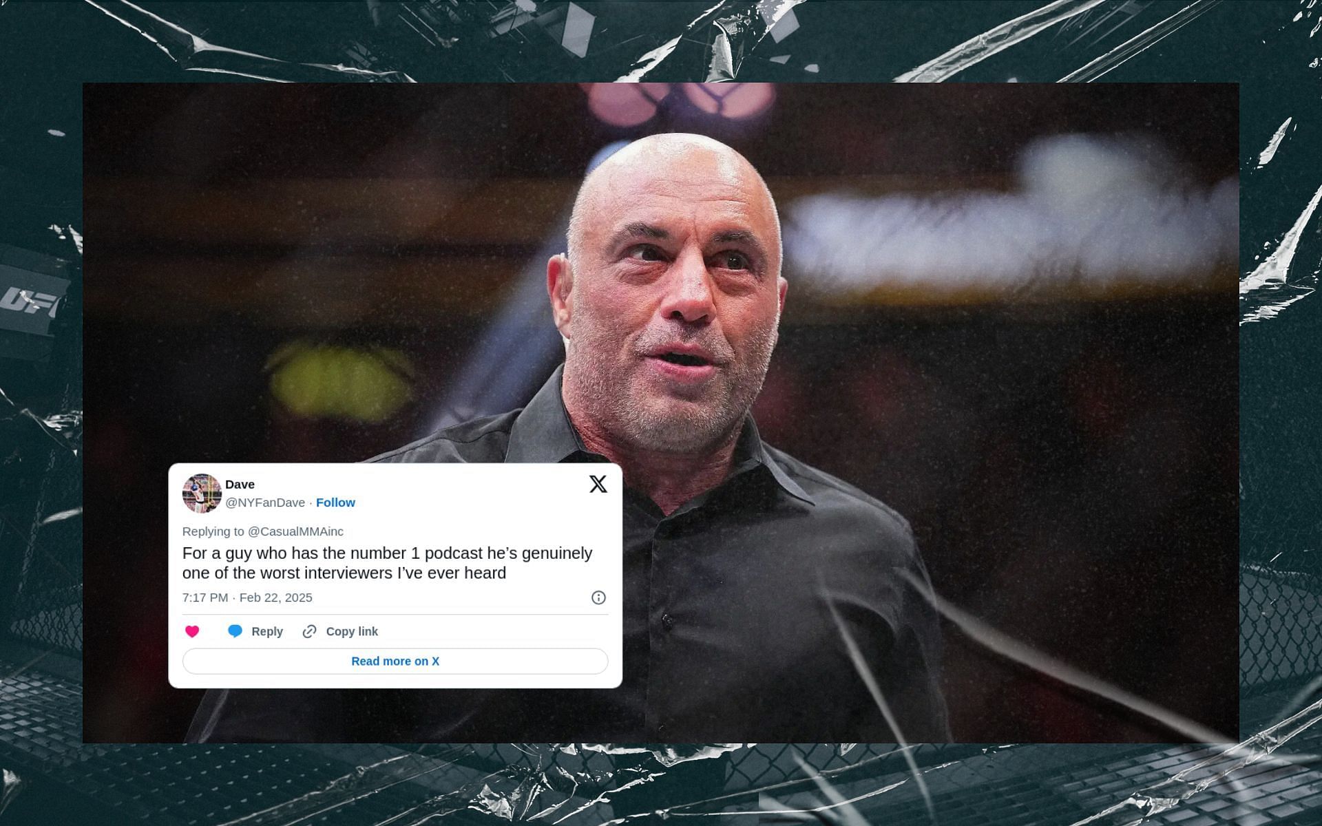 When a fan called out Joe Rogan for &quot;biased&quot; comments. [Image courtesy: Getty Images]