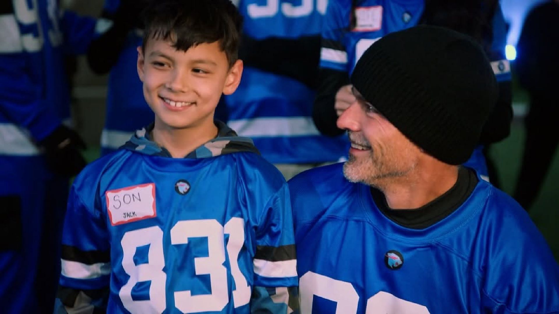 A photo of Jeffrey Allen with his son Lucas (Image via legacy.831/Instagram)