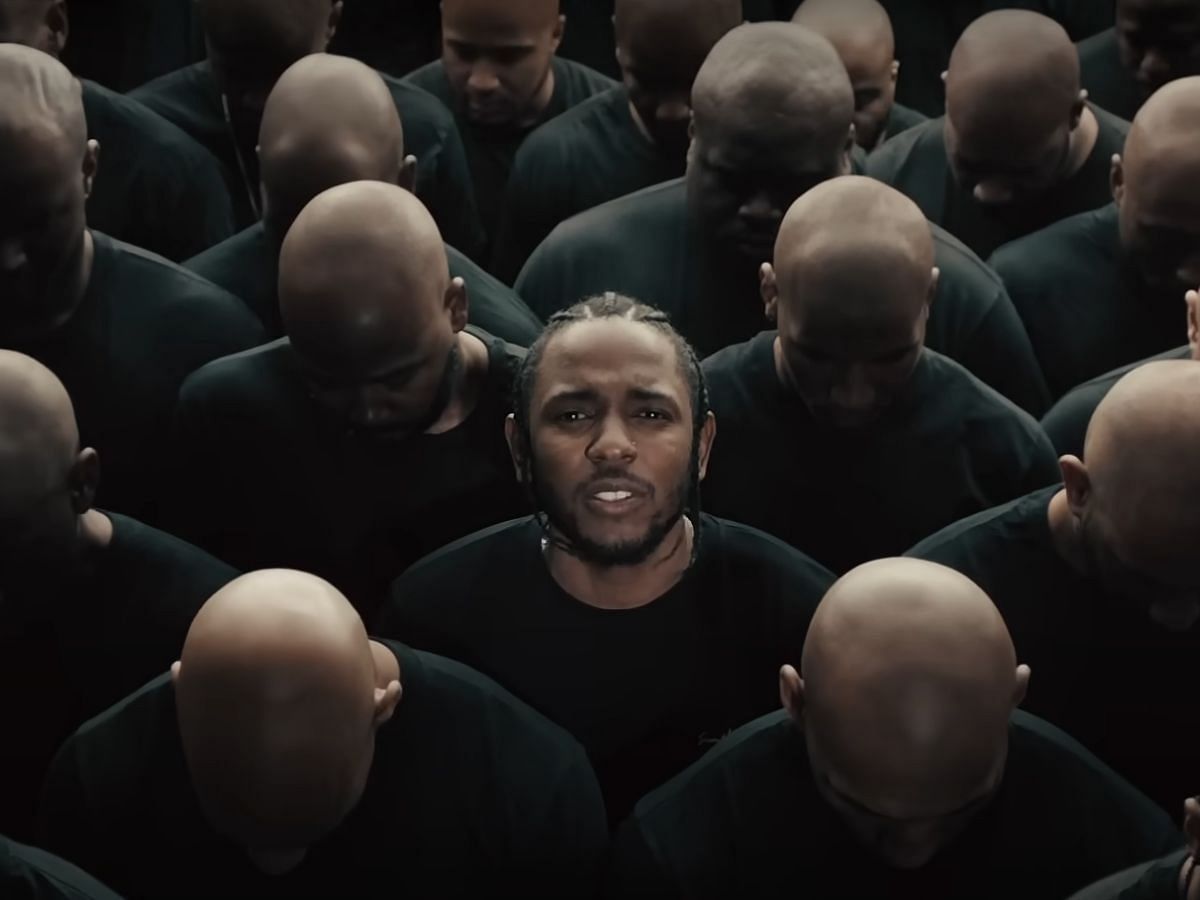 Still from the music video of HUMBLE (Image via YouTube/Kendrick Lamar)