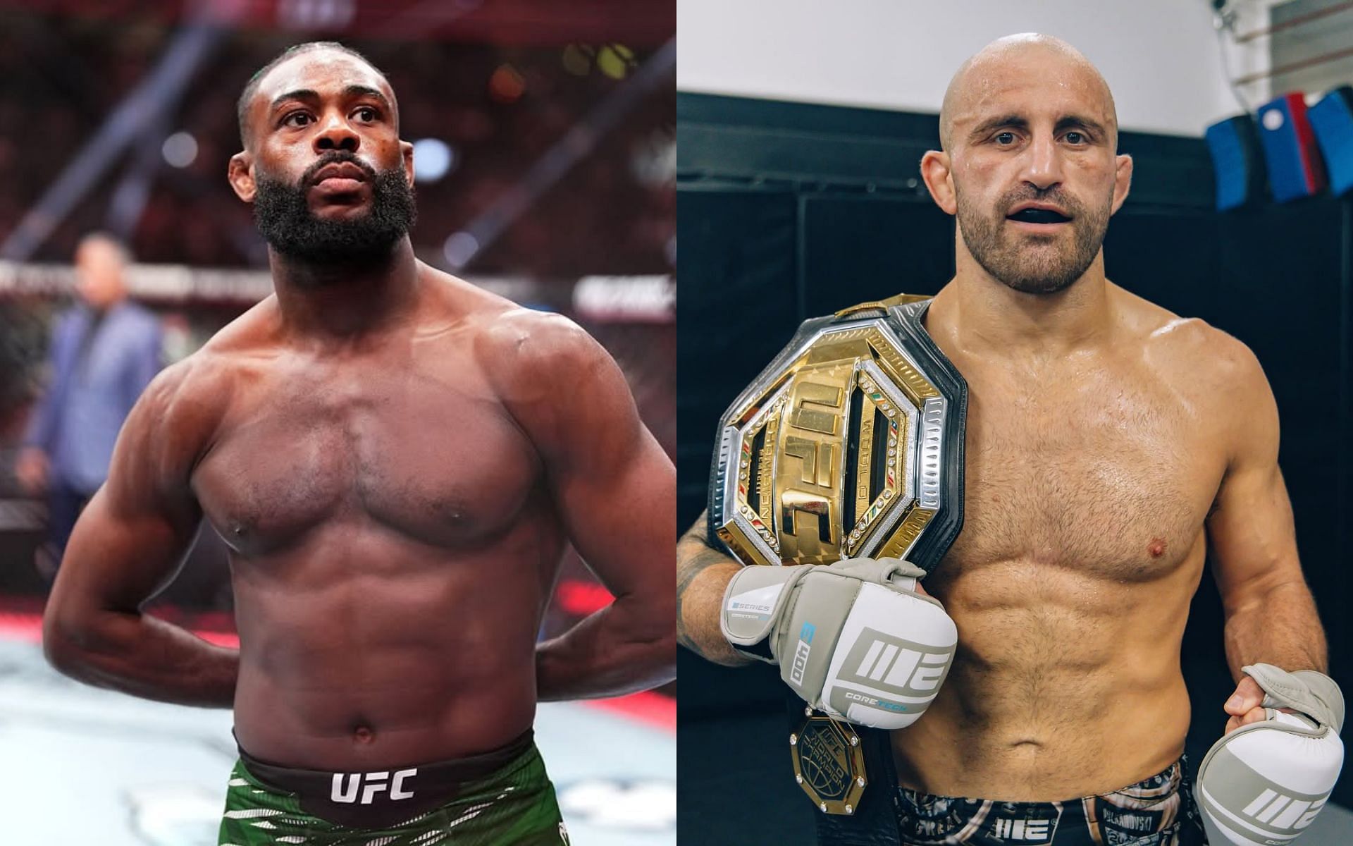 Aljamain Sterling (left) trains with Alexander Volkanovski (left). [Images courtesy: @funkmastermma and @alexvolkanovski on Instagram]