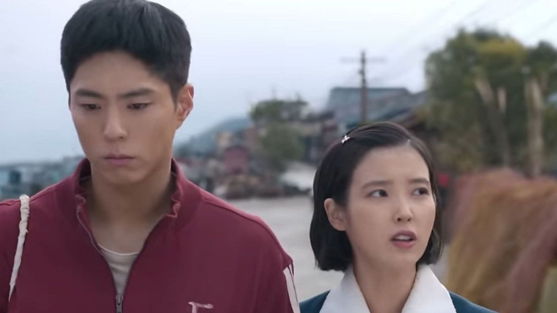 Park Bo-gum and IU in When Life Gives You Tangerines (Image via X/@NetflixKR)