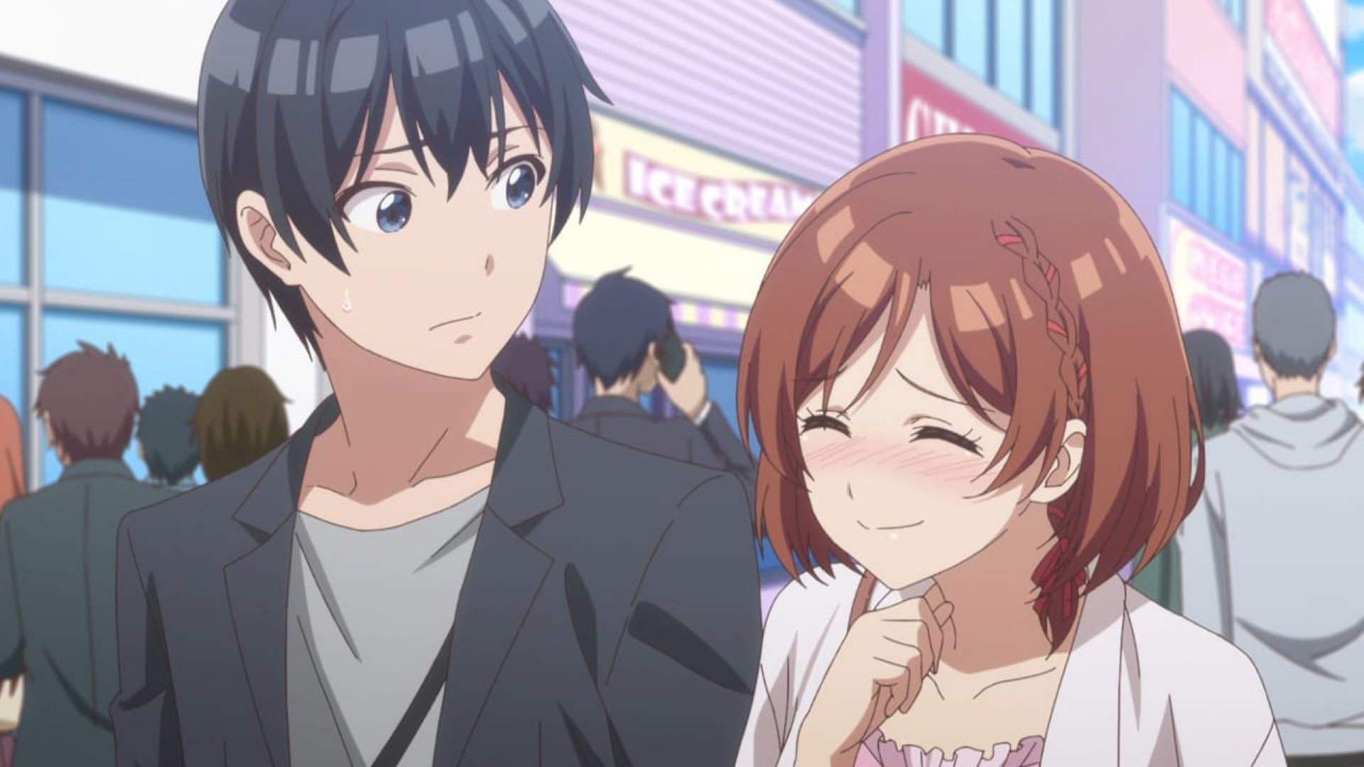 Saito takes Akane out on a date (Image via Studio Gokumi and AXsiZ)