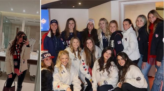 Johnny Gaudreau and Zach Werenski's partners drop three-word reactions for their custom USA 4 Nations jackets