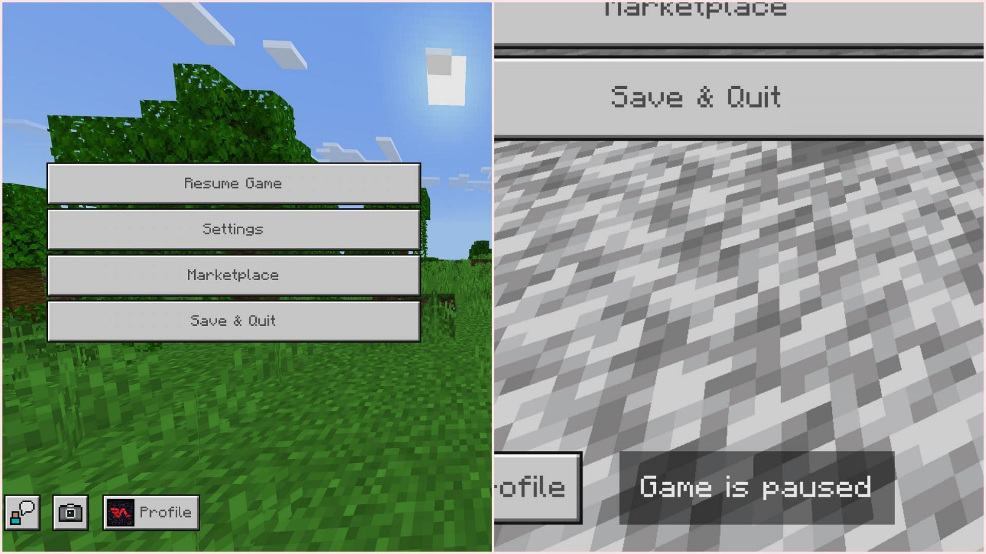 Game pausing feature is not yet out on Minecraft 1.21.60 update (Image via Sportskeeda Gaming/Mojang)