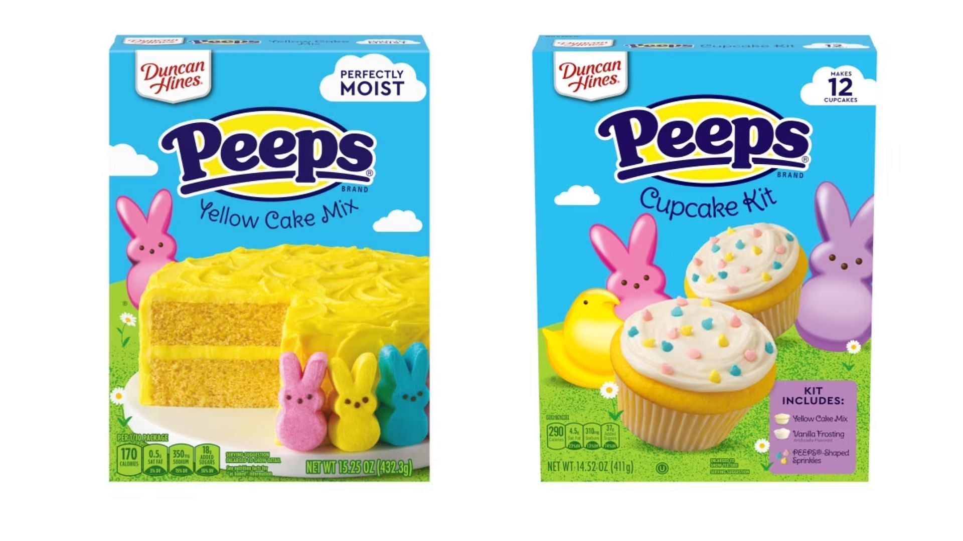 Duncan Hines Peeps Cupcake Mix &amp; Yellow Cake Mix