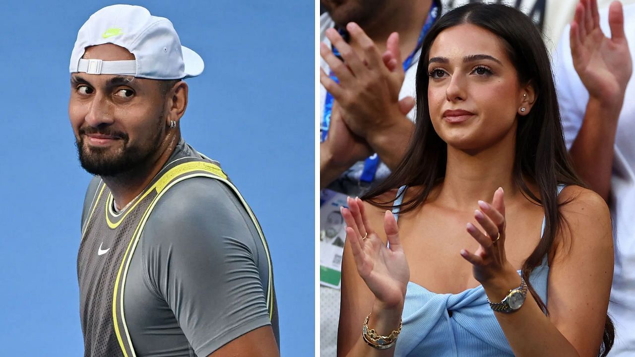 Nick Kyrgios and Costeen Hatzi (Source: Getty)