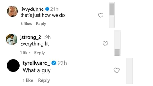 Fans' reaction on Tigers hooper Trace Young's IG dump (Credit: IG/@trace.young)