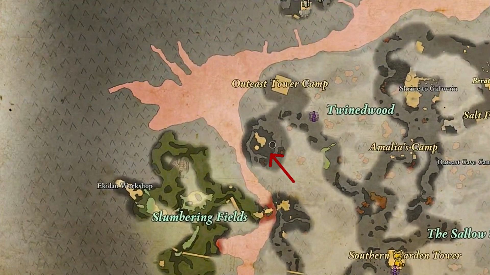 Location for My Loyal Shield in Avowed (Image via Xbox Game Studios)