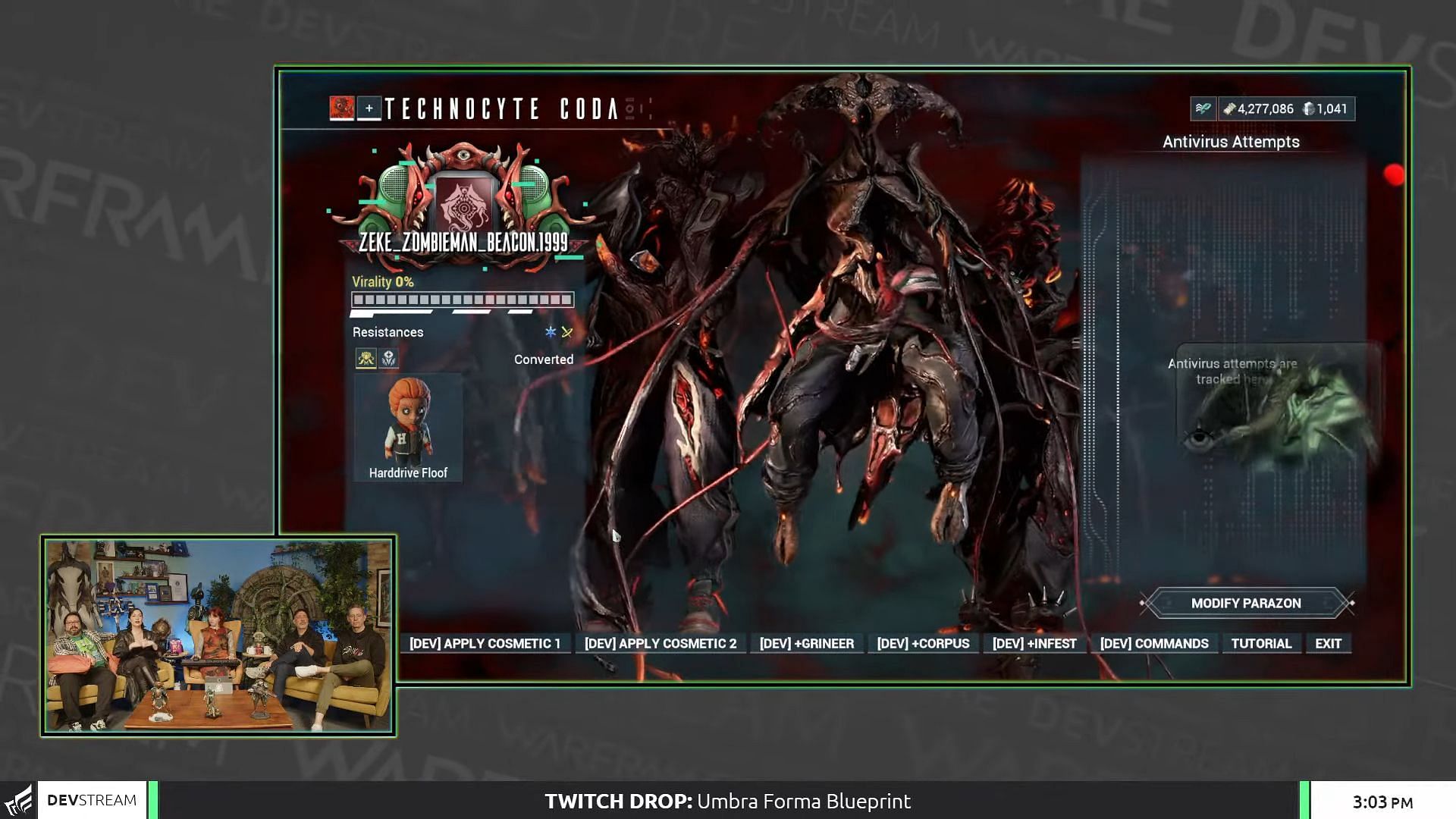 The Technocyte Coda screen looks the same as any Lich (Image via Digital Extremes)