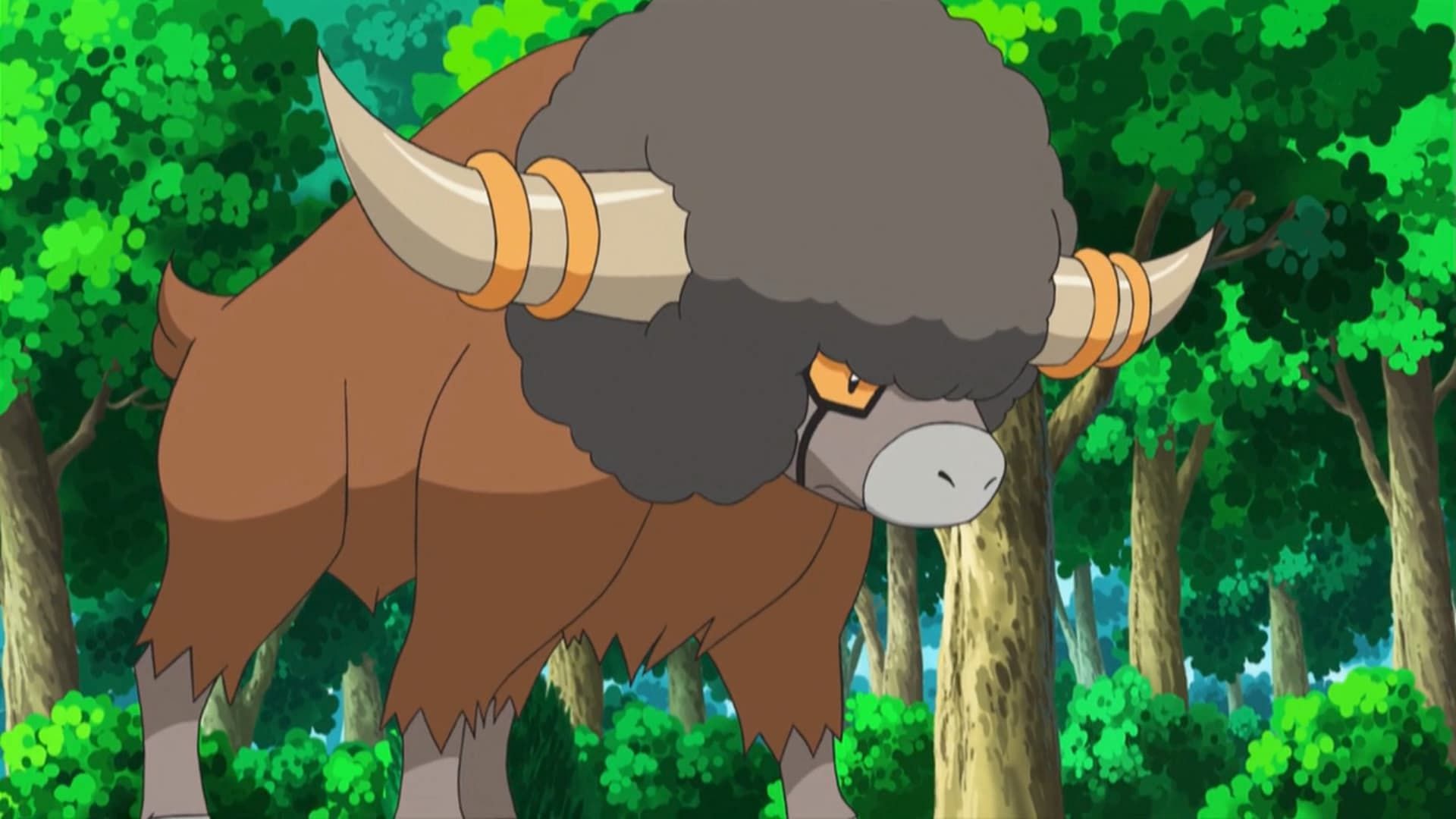 Bouffalant as seen in the anime (Image via The Pokemon Company)