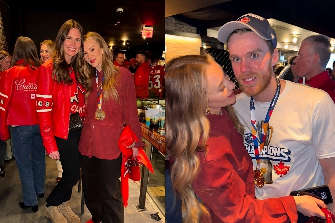 Sidney Crosby&rsquo;s partner Kathy Leutner joins Connor McDavid&rsquo;s wife Lauren Kyle in Team Canada celebration (via Instagram/@laurenkyle1)