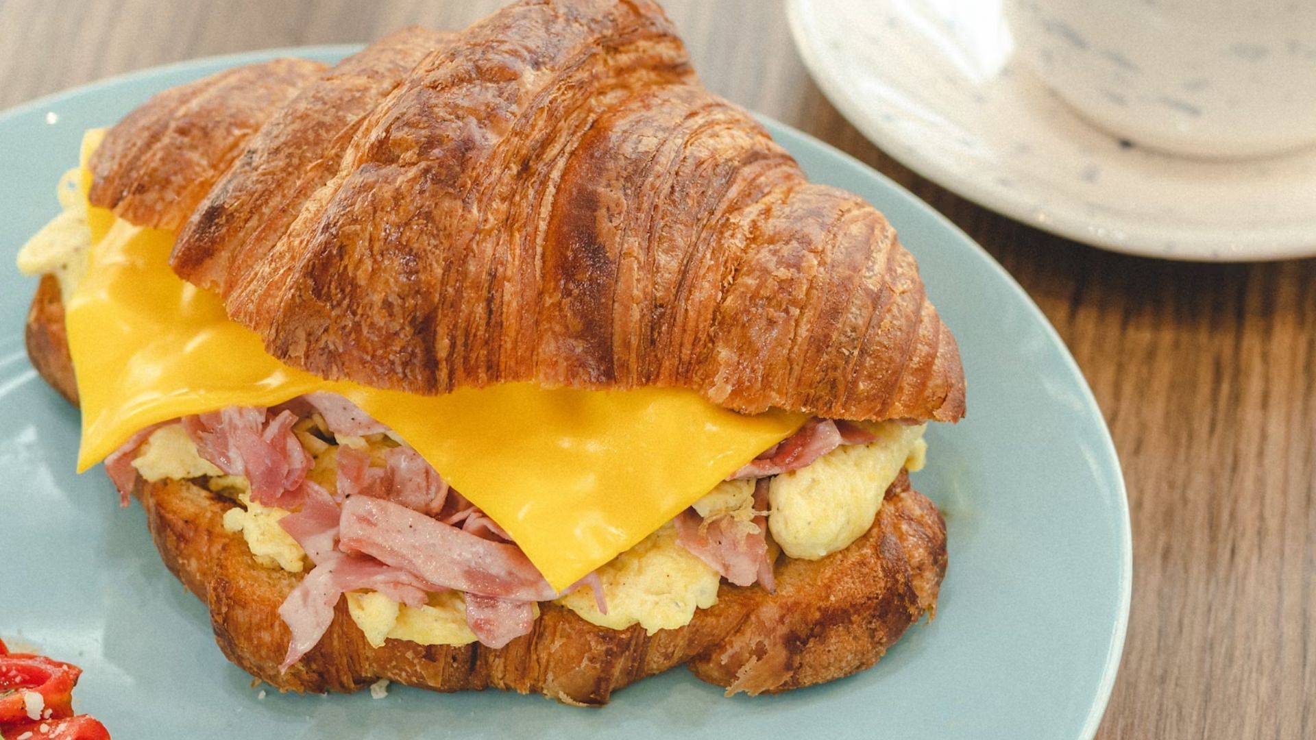 An egg croissant makes a filling replacement for a morning egg toast (Image credit: Unsplash)