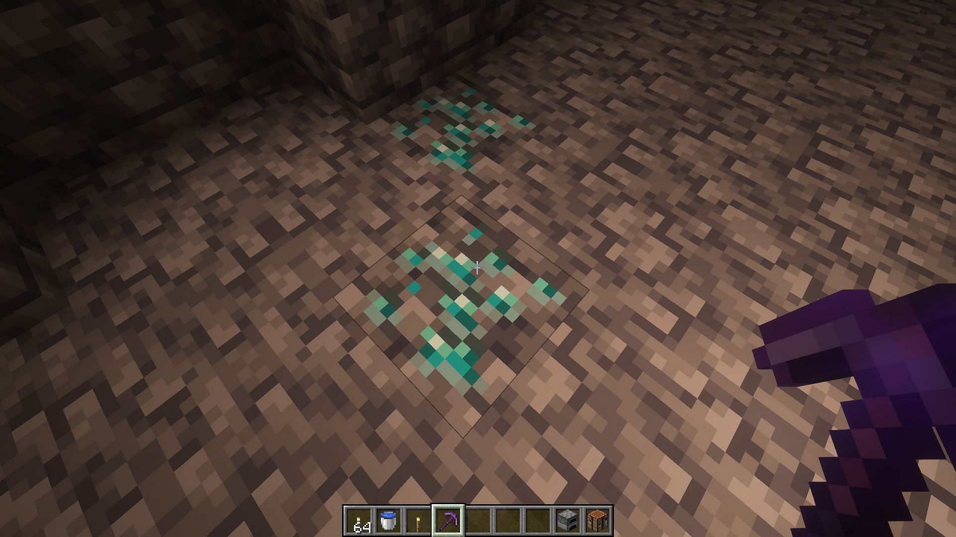 Players might find diamonds while exploring massive caves as well (Image via Sportskeeda Gaming/Mojang)