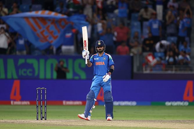 Virat Kohli equals Indian legend's huge record with half-century in IND vs PAK 2025 Champions Trophy clash