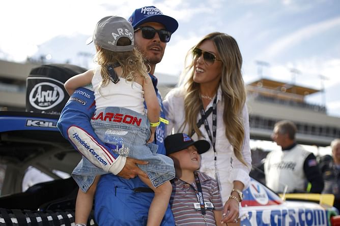 "She broke it on monkey bars": Kyle Larson's wife Katelyn comments on daughter Audrey’s Daytona playground mishap
