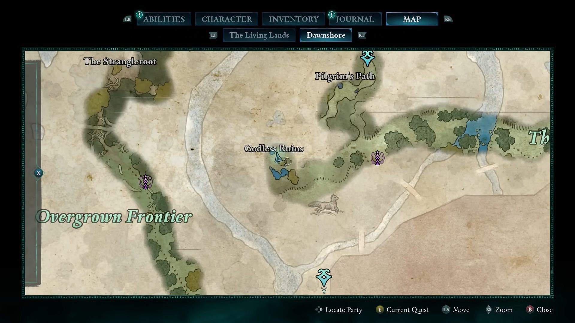 Locate Octav near the Godless Ruins (Image via Xbox Game Studios || YouTube/@Rifle Gaming)