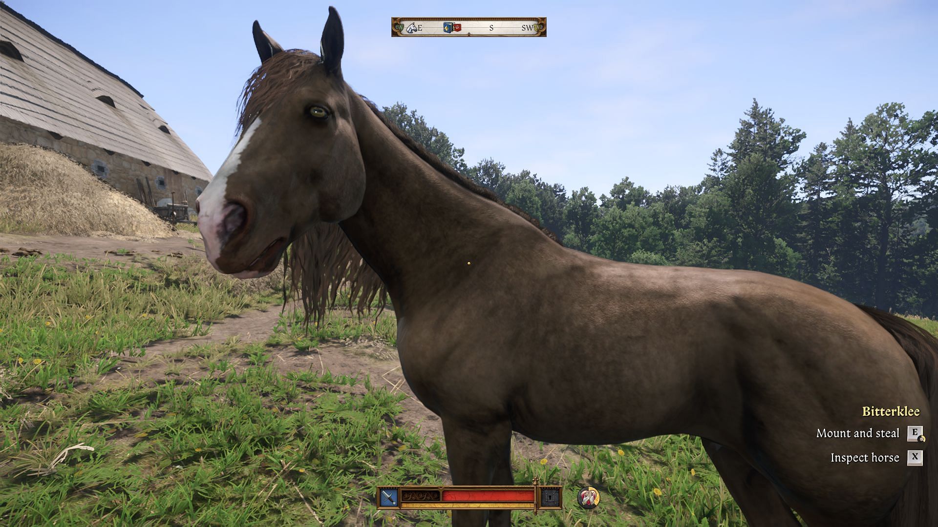 Bitterklee is a strong horse with great stats, but it is not cheap (Image via Deep Silver)